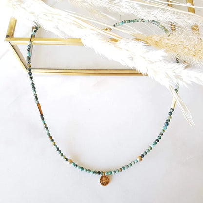 COLLAR CALYPSO TURQUOISE - Sister Birkin 