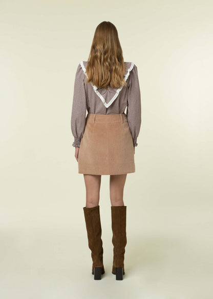 FALDA ORIANA TAUPE - Sister Birkin 