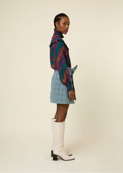 FALDA ORIANA BLEU - Sister Birkin 
