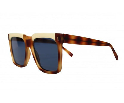 KELLY BICOLOR HAVANA/BEIGE BLUE LENSES - Sister Birkin 