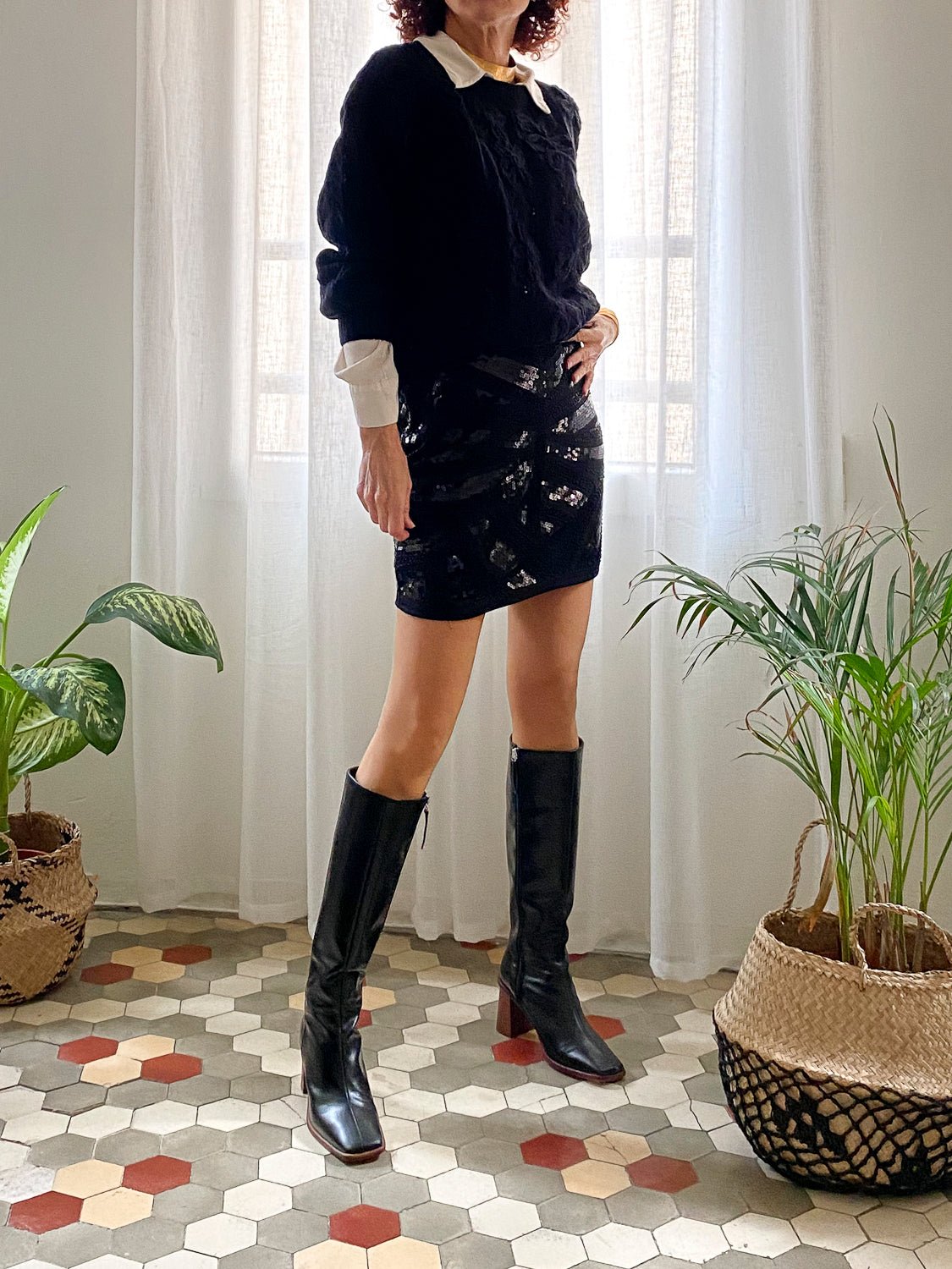 MINI FALDA LÍA BLACK - Sister Birkin