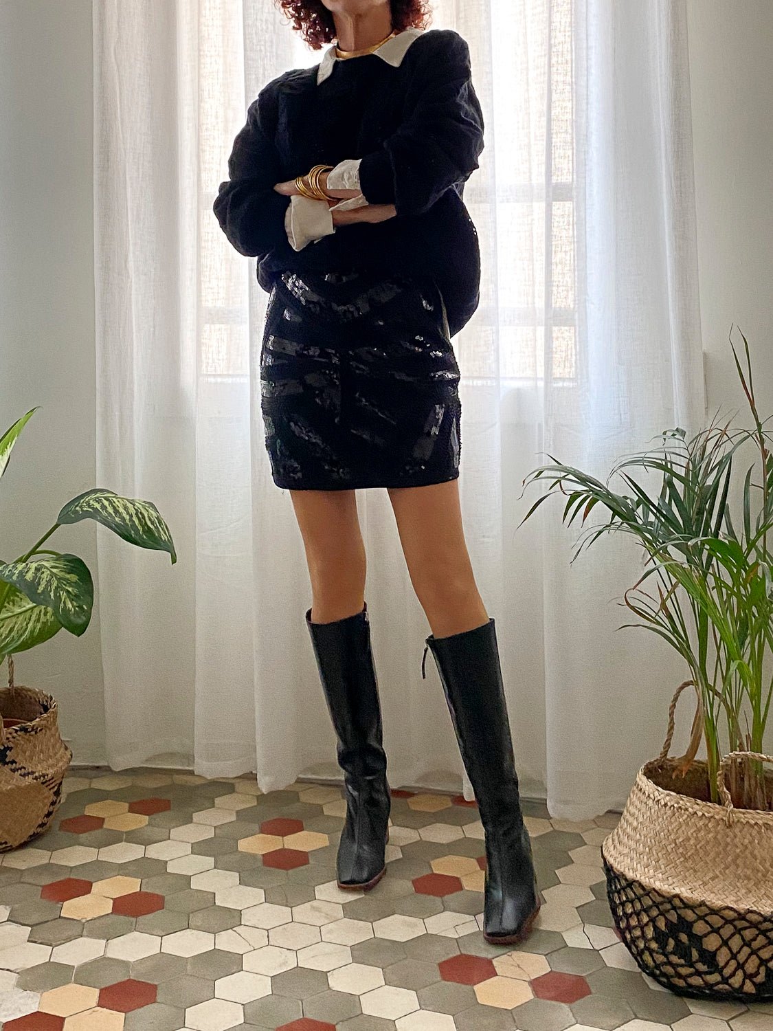MINI FALDA LÍA BLACK - Sister Birkin