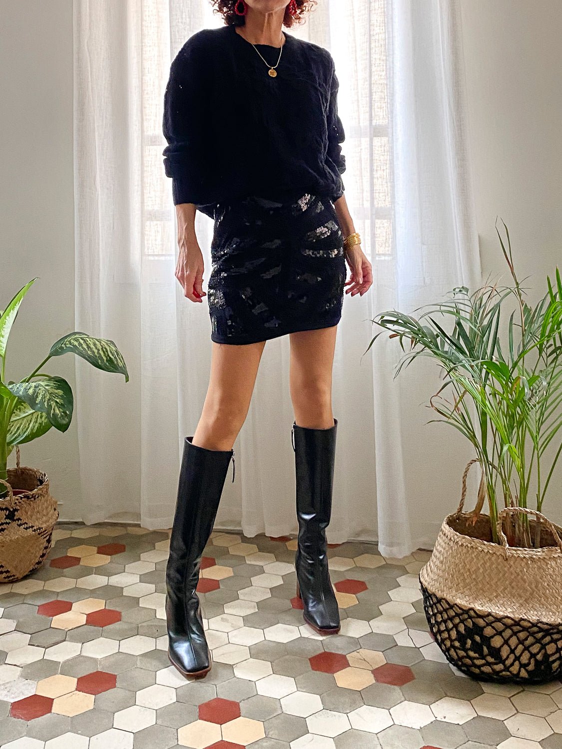MINI FALDA LÍA BLACK - Sister Birkin