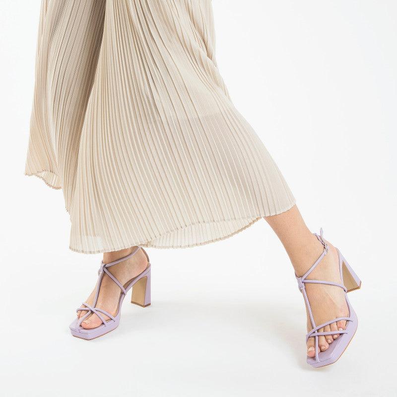 SANDALIAS DE PLATAFORMA DEBBIE LILA - Sister Birkin
